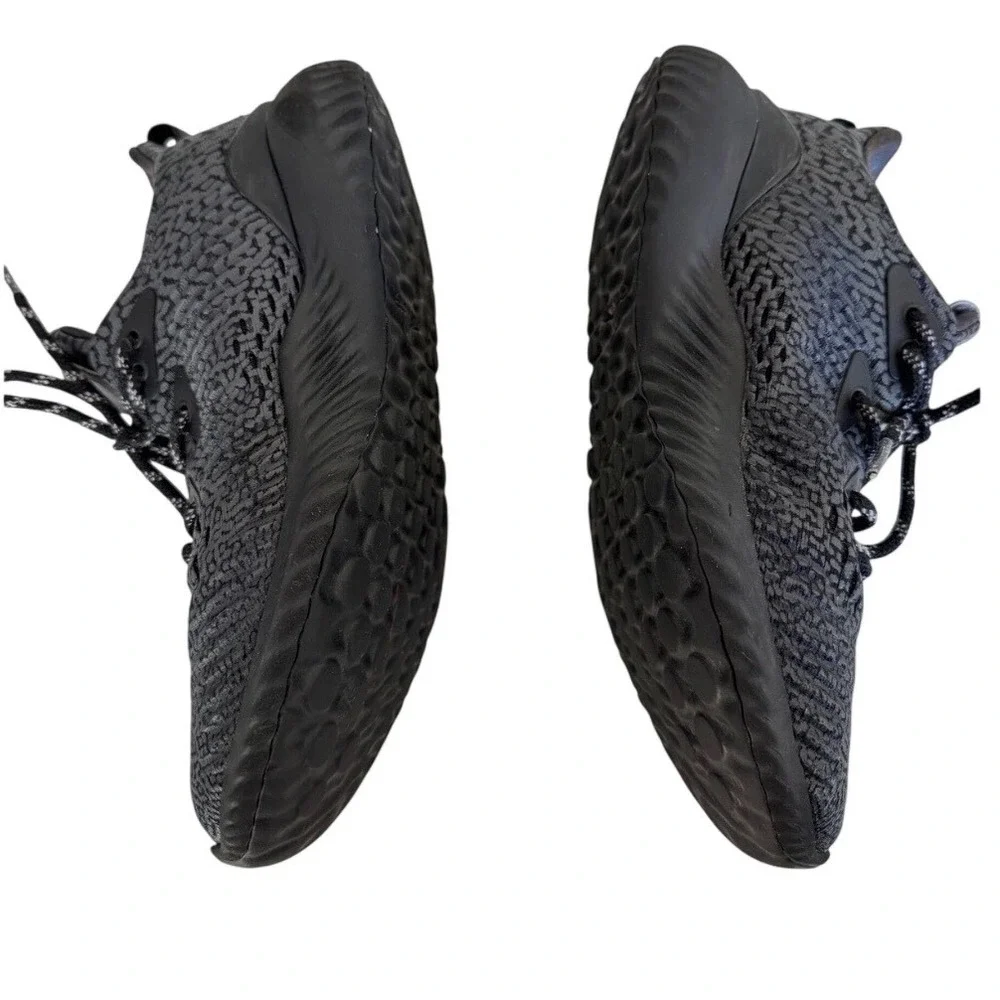 Adidas Alphabounce Triple Black Knit Running Shoes Sneakers Women's Size 6